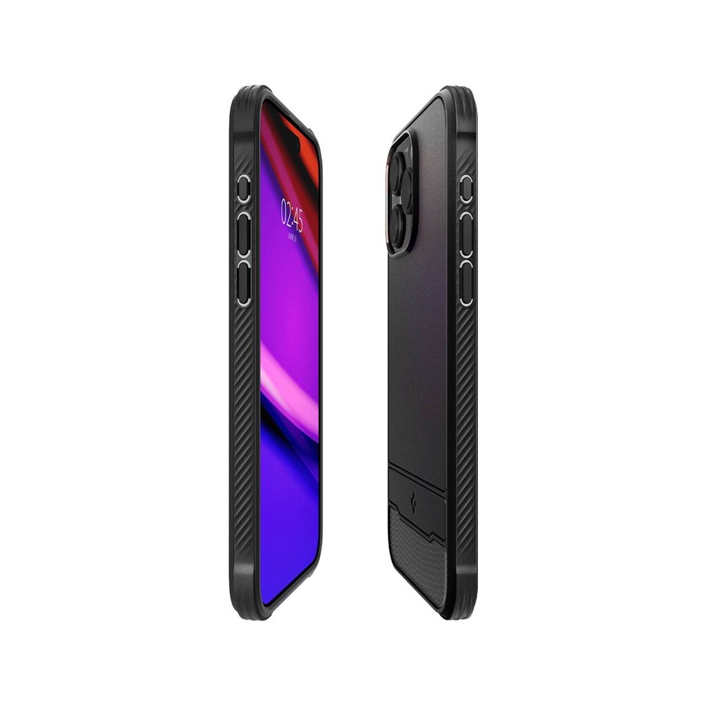 Spigen-Rugged-Armor-MagFit-iPhone-15-Pro-Max-matne-cerny