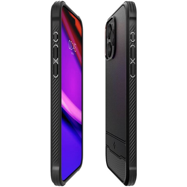 Spigen-Rugged-Armor-MagFit-iPhone-15-Pro-Max-matne-cerny