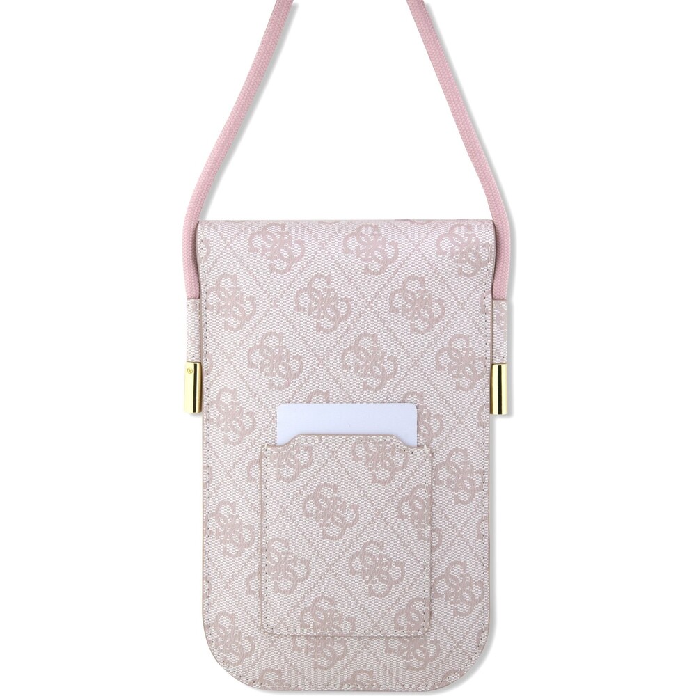 Guess-PU-4G-Metal-Logo-Script-Phone-Bag-ruzovy
