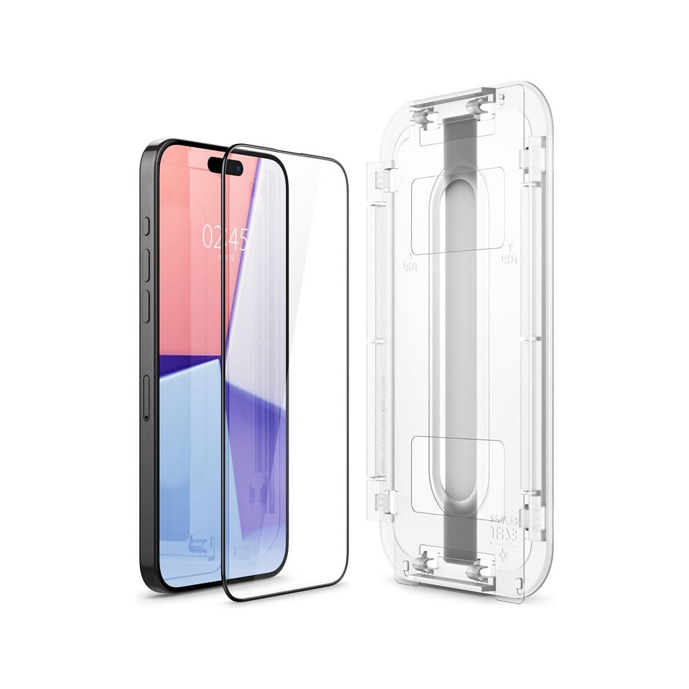 Spigen-Glass-tR-EZ-Fit-HD-tvrzene-sklo-iPhone-15-Pro-cerne