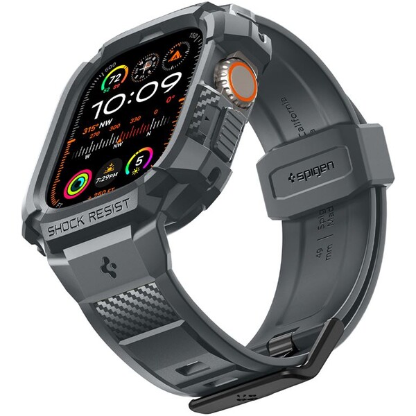 Spigen-Rugged-Armor-Pro-reminek-s-pouzdrem-Apple-Watch-Ultra-3-2-1-49mm-sedy