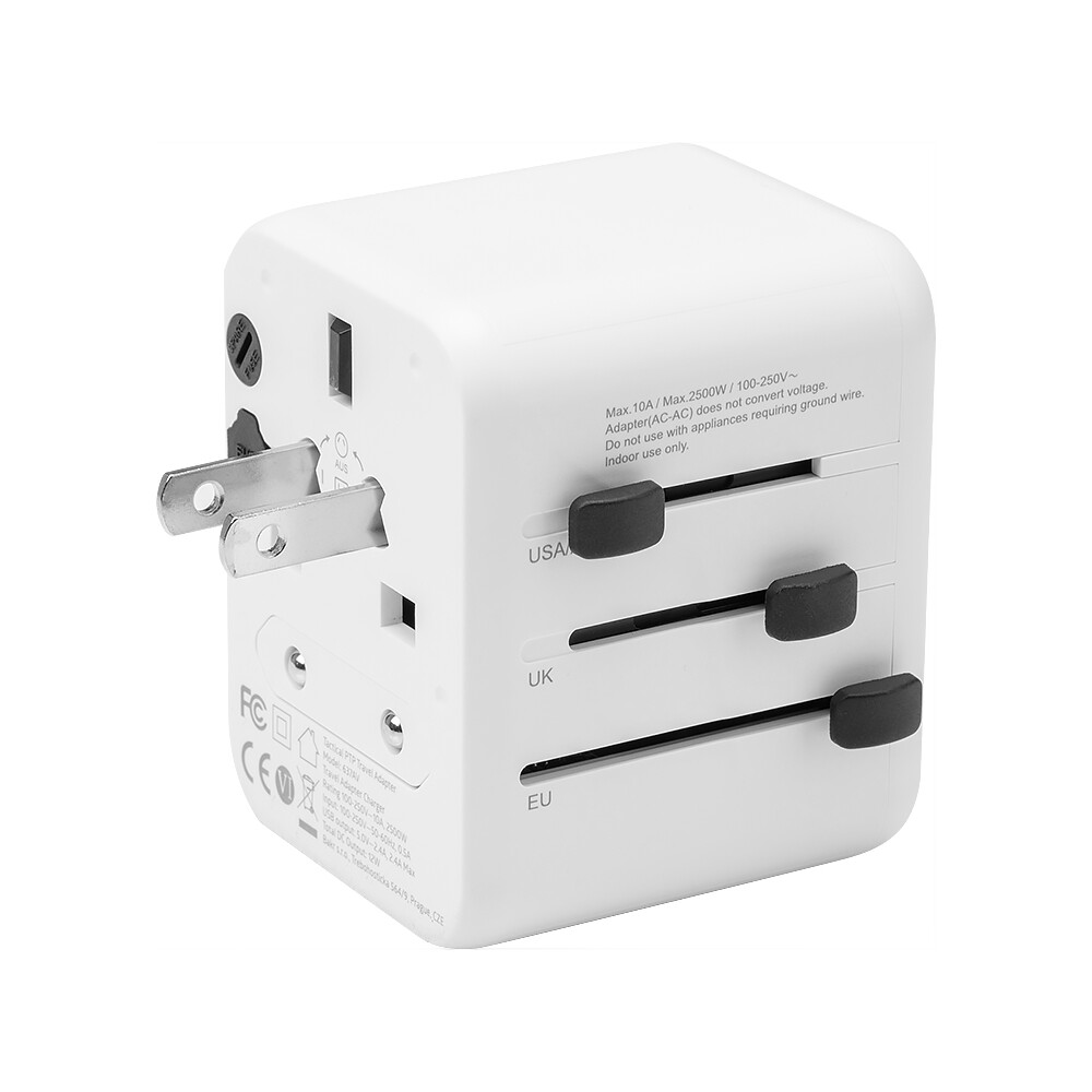Tactical-PTP-cestovni-adapter-bily