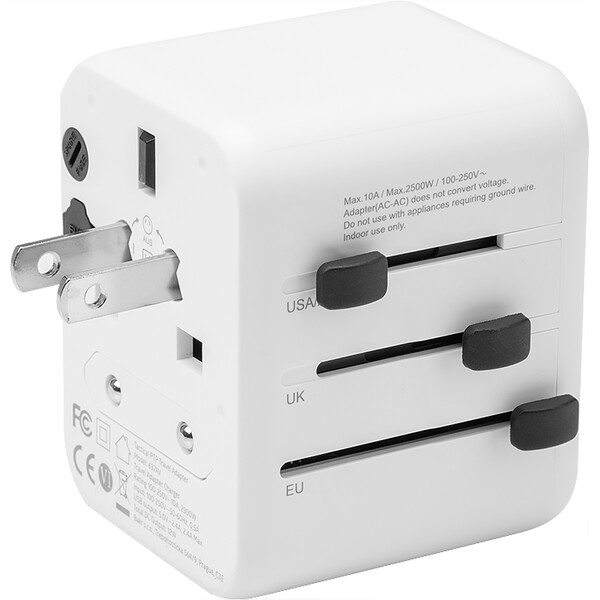 Tactical-PTP-cestovni-adapter-bily