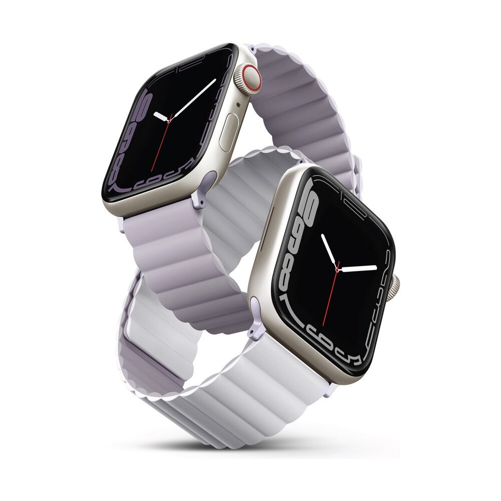 UNIQ-Revix-oboustranny-reminek-pro-Apple-Watch-42-41-40-38mm-Lilac-fialovy-bily-