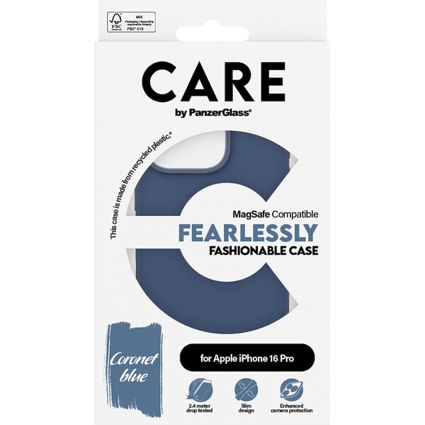 PanzerGlass-CARE-kryt-Apple-iPhone-16-Pro-MagSafe-Fearlessly-modry