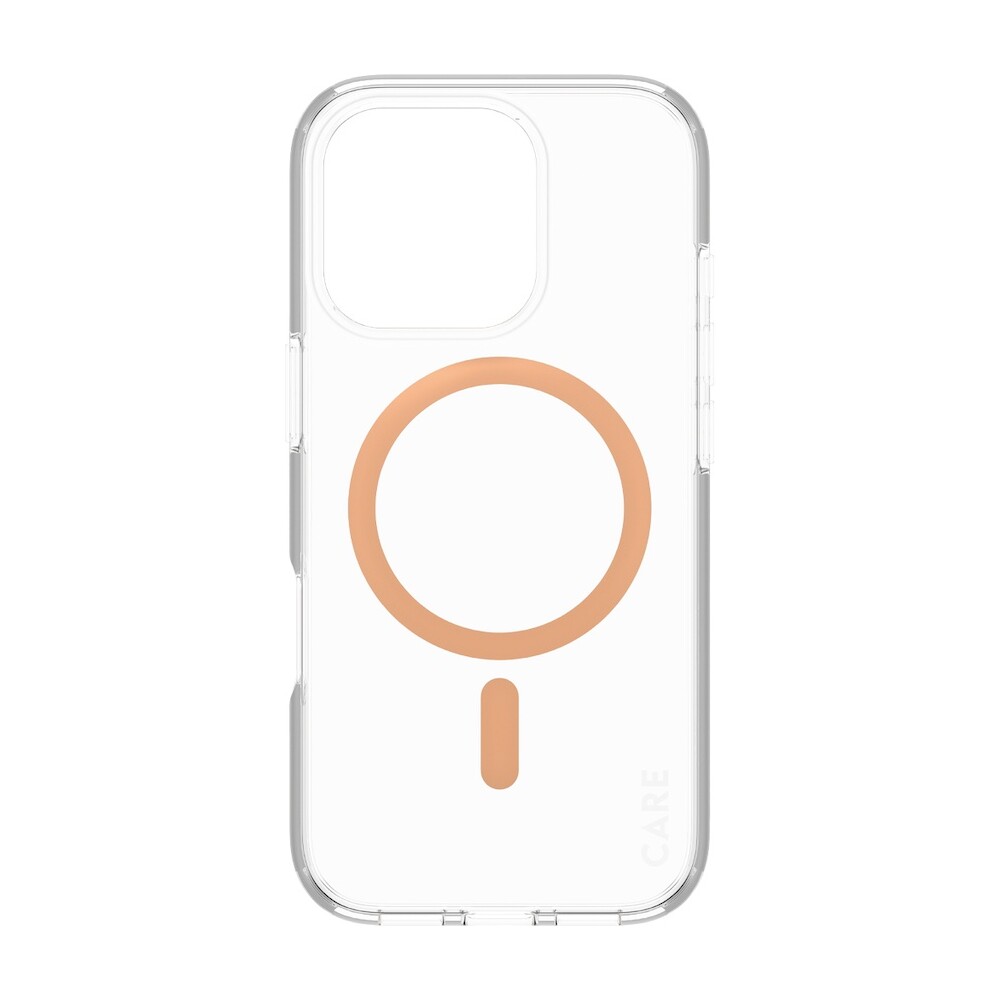 PanzerGlass-CARE-kryt-Apple-iPhone-16-Pro-MagSafe-Urban-Combat-ciry-broskvovy