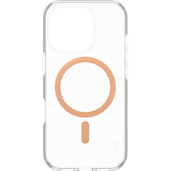 PanzerGlass-CARE-kryt-Apple-iPhone-16-Pro-MagSafe-Urban-Combat-ciry-broskvovy
