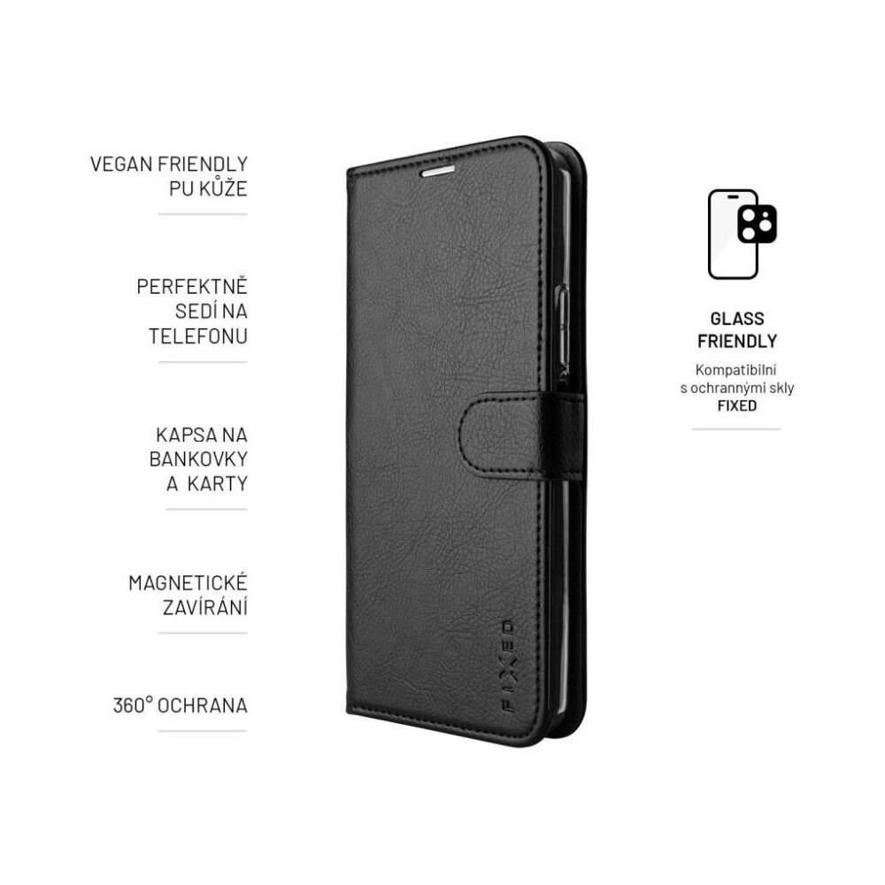 FIXED-Opus-flip-pouzdro-Apple-iPhone-15-cerne