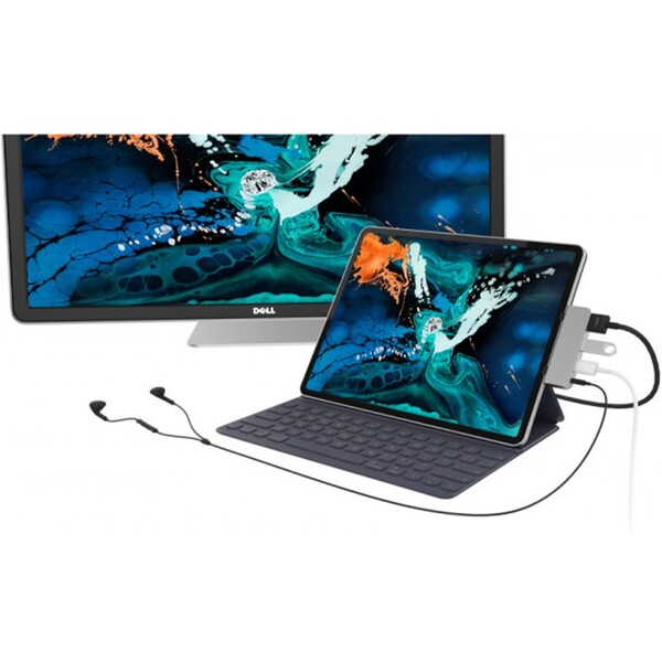 HyperDrive-4v1-USB-C-Hub-iPad-Pro-2018-2020-vesmirne-sedy