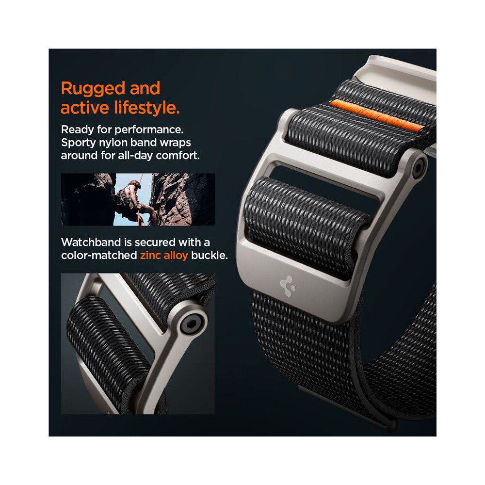 Spigen-DuraPro-Flex-Ultra-reminek-Apple-Watch-49-46-45-44-42mm-cerny