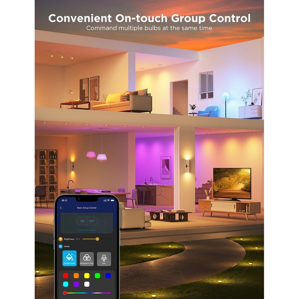Govee-Smart-zarovka-RGBWW-4-8W-50W-400lm-GU10-Long-Life-2ks