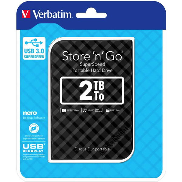 VERBATIM-Store-n-Go-HDD-2TB-USB-3-0-SuperRYCHOTADIS-Kd-GEN2-cerny