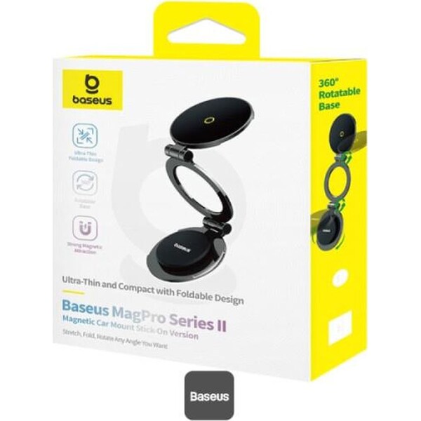Baseus-MagPro-Series-II-drzak-do-auta-s-magnetem-na-palubni-desku-cerny