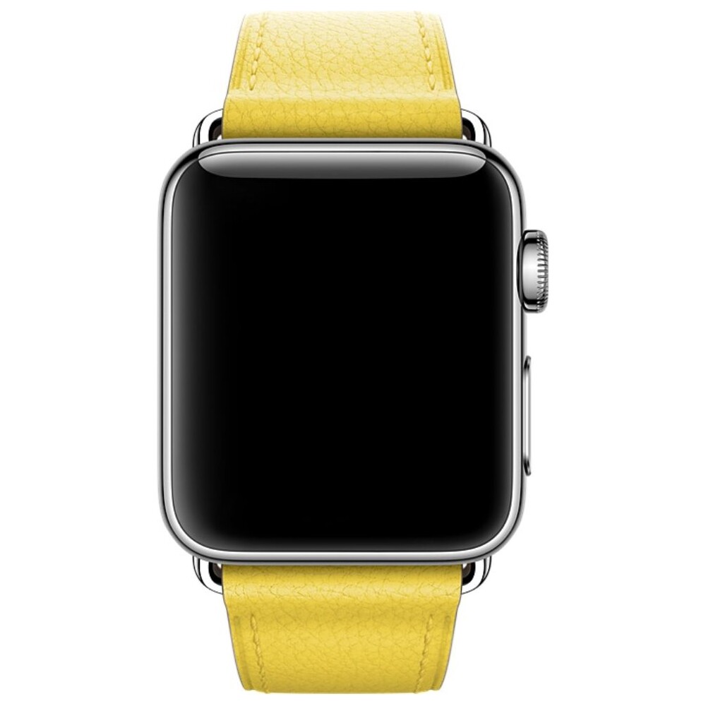 Apple-Watch-kozeny-reminek-s-klasickou-prezkou-38-40mm-jarne-zluty