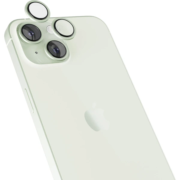 Epico hliníkové ochranné sklo na čočky fotoaparátu pro iPhone 15 / 15 Plus zelená - Ochranné folie a skla - Obrázek ME00000K01