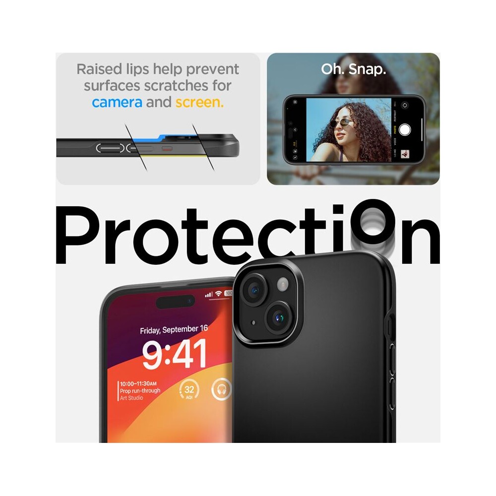 Spigen-Thin-Fit-kryt-iPhone-15-cerny