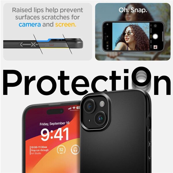 Spigen-Thin-Fit-kryt-iPhone-15-cerny