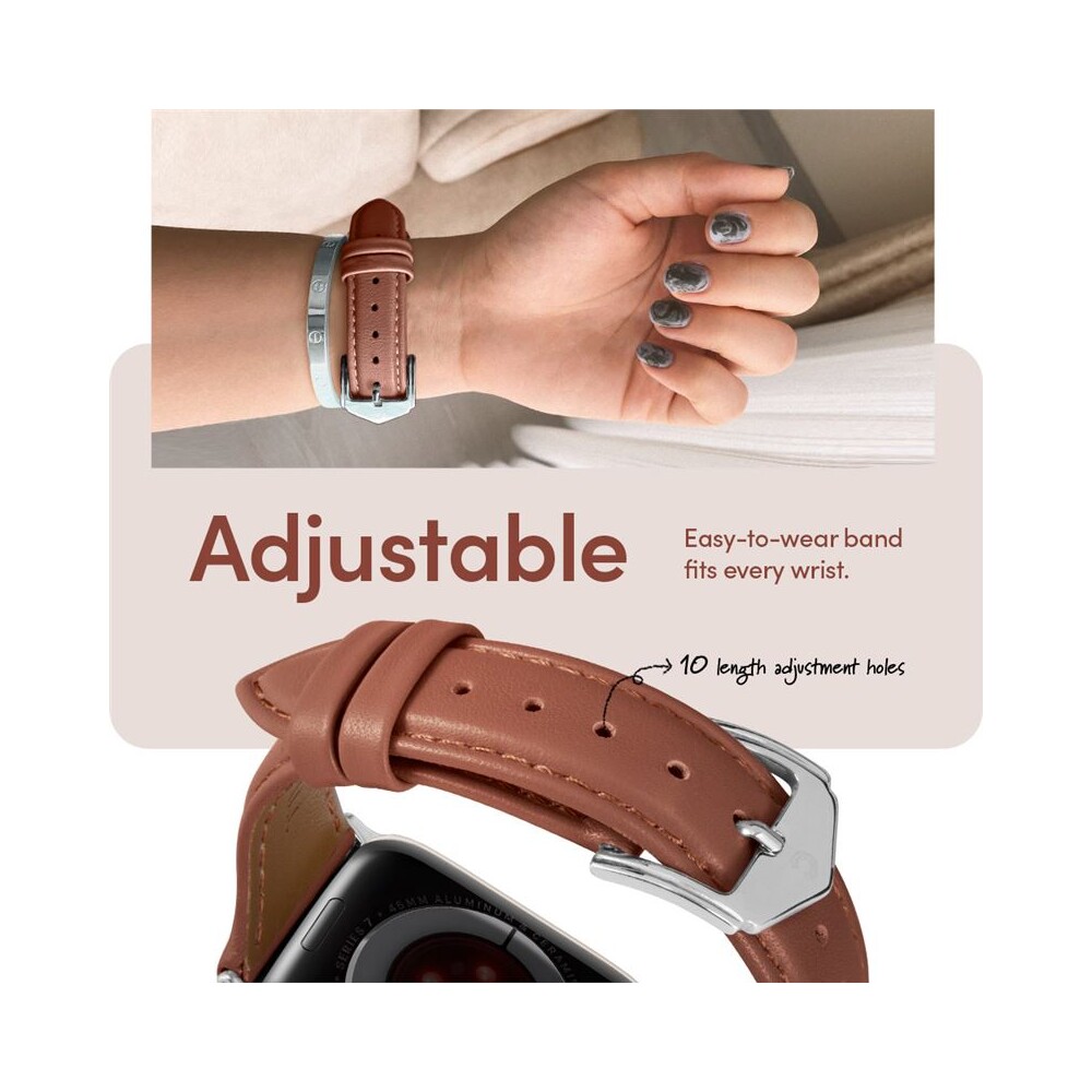 Spigen-Kajuk-Watch-Band-reminek-Apple-Watch-41-40-38mm-hnedy