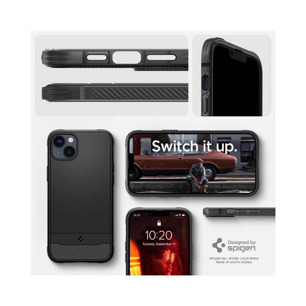 Spigen-Rugged-Armor-Mag-kryt-iPhone-14-cerny