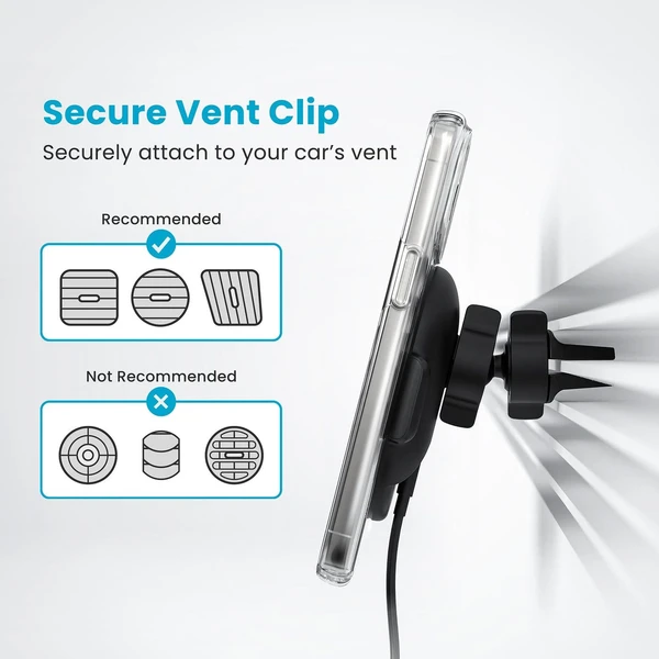 Speck ClickLock Wireless Charging Car Vent Mount MagSafe držák do auta s nabíjením - Držáky - Obrázek MKBB000L01