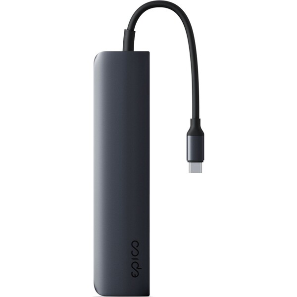 iWant-by-Epico-6v1-hlinikovy-hub-8K-s-USB-C-temne-inkoustovy