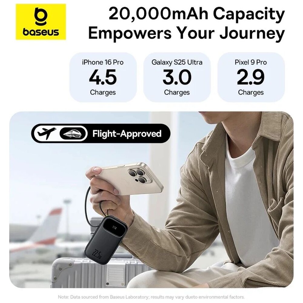 Baseus-EnerFill-FC31-Qpow-3-20000mAh-powerbanka-22-5W-s-kabelem-USB-C-a-Lightning-cerna