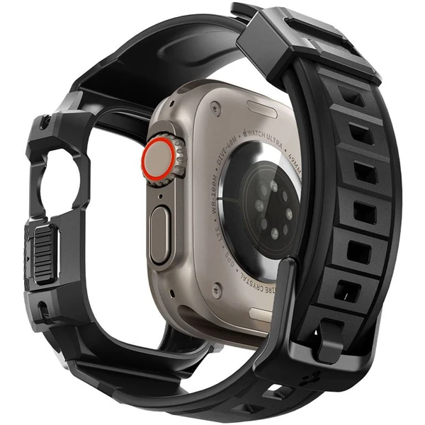 Spigen Rugged Armor Pro řemínek s pouzdrem Apple Watch Ultra 49mm černý - Pouzdra - Obrázek MTK0000N01