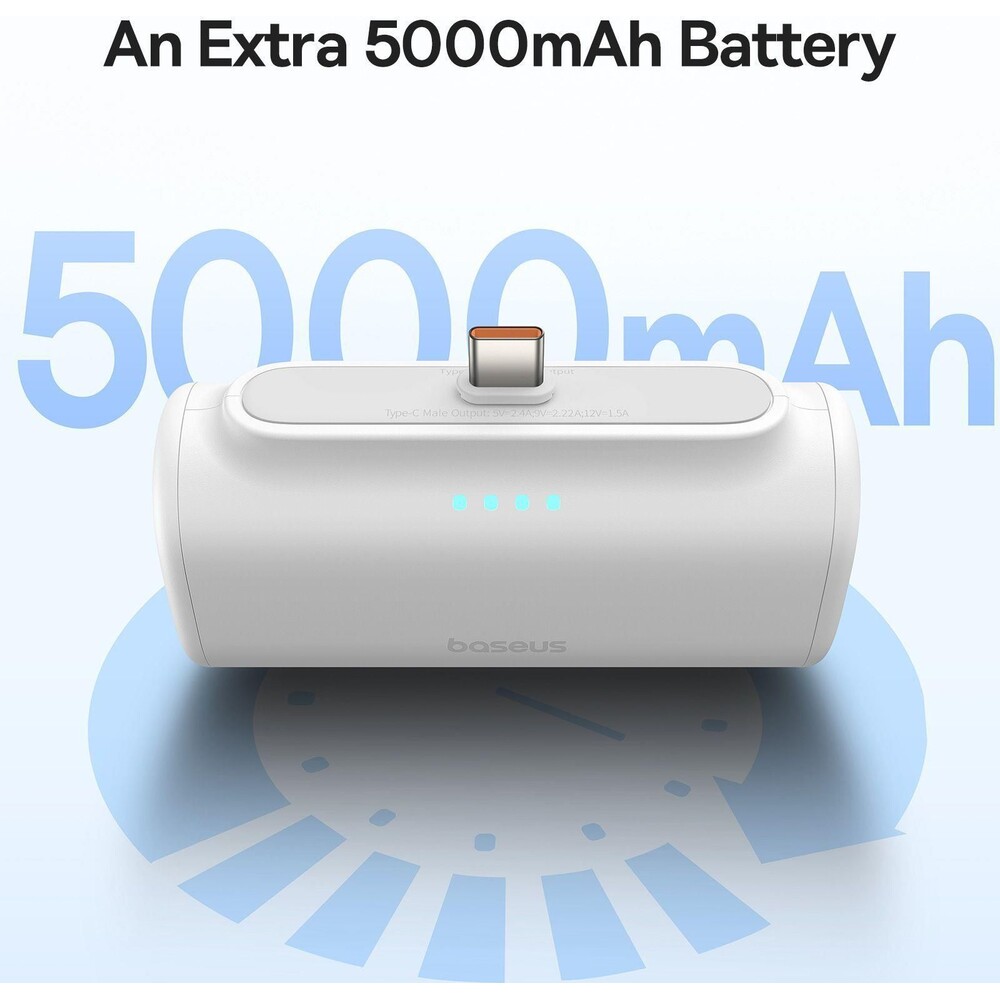 Baseus-Compact-powerbanka-5000mAh-bila