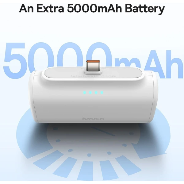 Baseus-Compact-powerbanka-5000mAh-bila