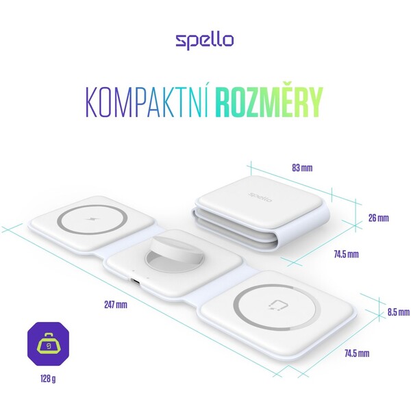 Spello-3in1-MagSafe-bezdratova-nabijecka-15W-bila
