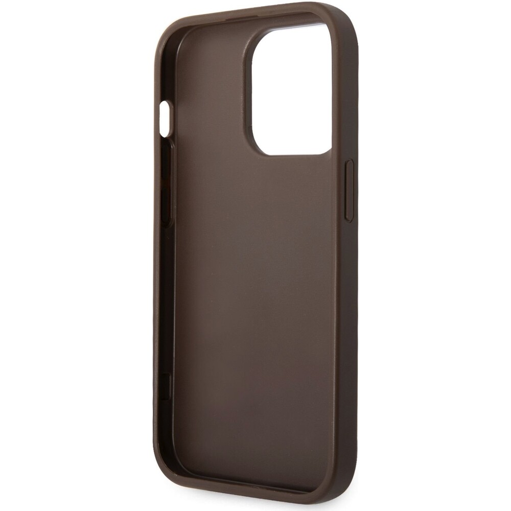 Guess-PU-4G-Metal-Logo-kryt-iPhone-15-Pro-Max-hnedy