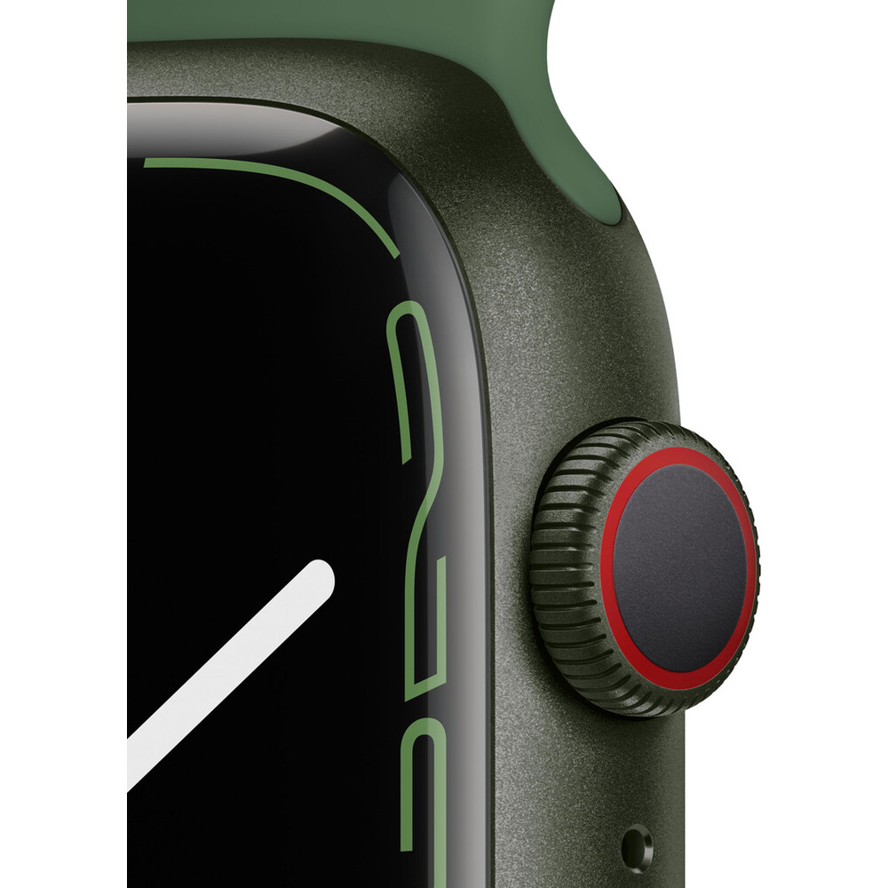 Apple-Watch-Series-7-Cellular-45mm-zeleny-hlinik-se-zelenym-sportovnim-reminkem