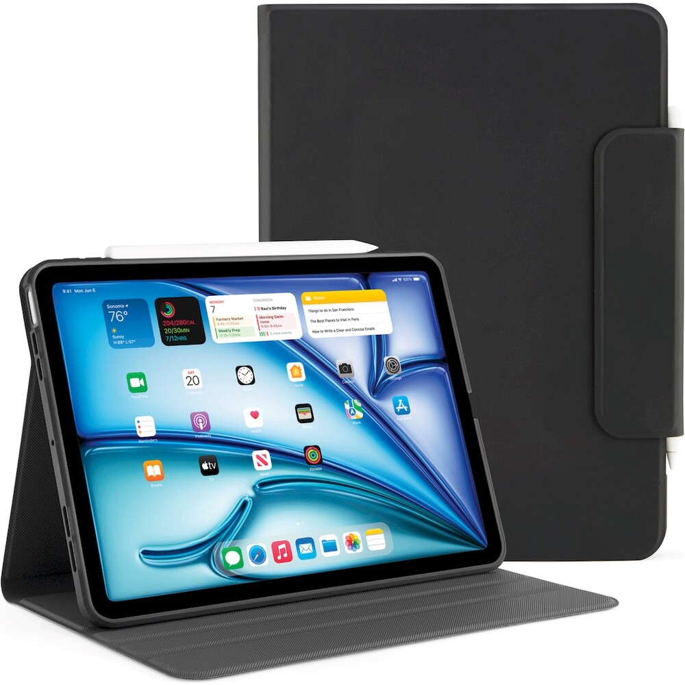 Pipetto-Origami-No5-Rotating-Folio-pouzdro-iPad-Air-11-2026-2025-2024-cerne
