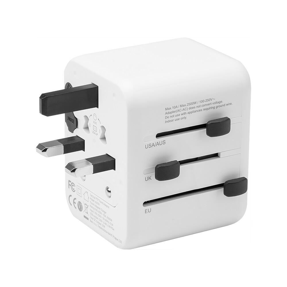 Tactical-PTP-cestovni-adapter-bily