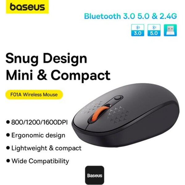 Baseus-F01B-Tri-mode-bezdratova-mys-seda