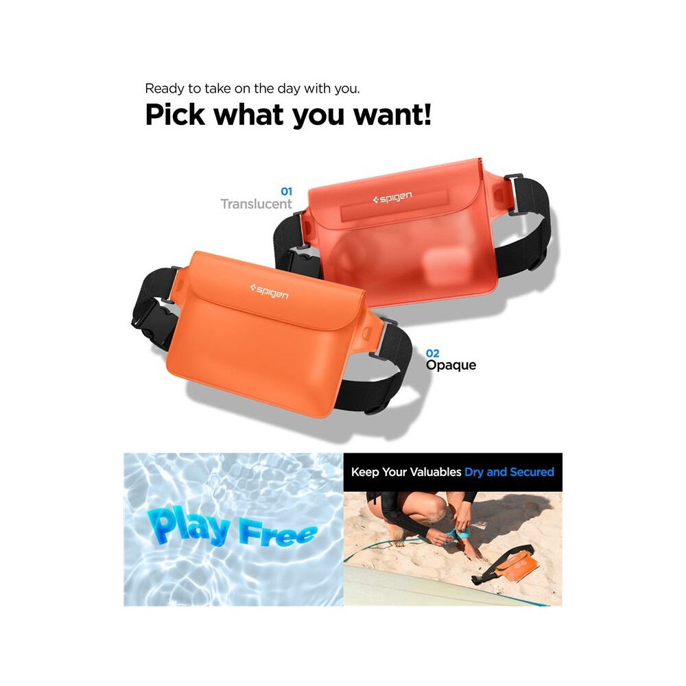 Spigen-Aqua-Shield-WaterProof-Waist-Bag-A620-2-Pack-oranzovy