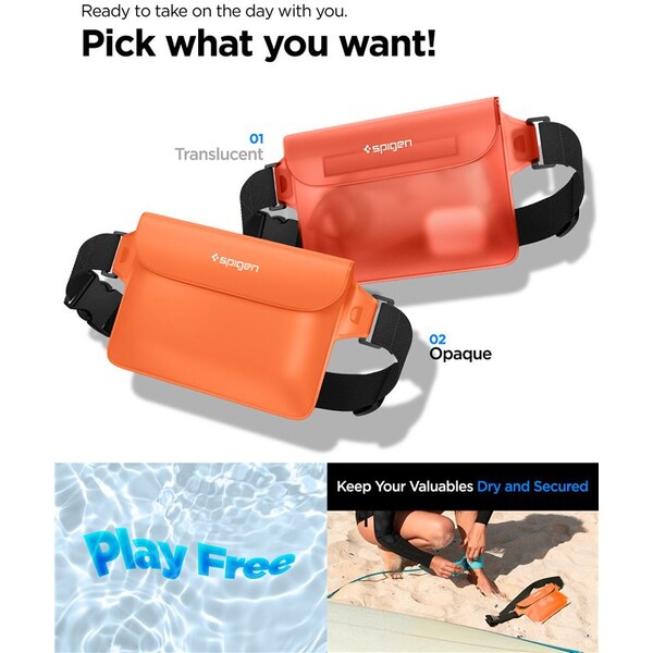Spigen-Aqua-Shield-WaterProof-Waist-Bag-A620-2-Pack-oranzovy