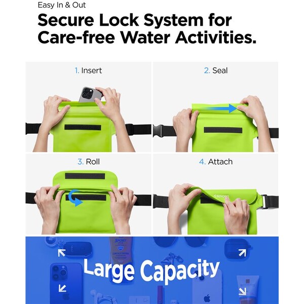 Spigen-Aqua-Shield-WaterProof-Waist-Bag-A620-2-Pack-zeleny