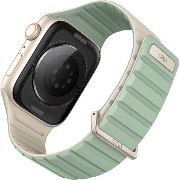 UNIQ-Revix-Evo-oboustranny-reminek-Apple-Watch-42-41-40-38mm-mentolovy-bezovy-