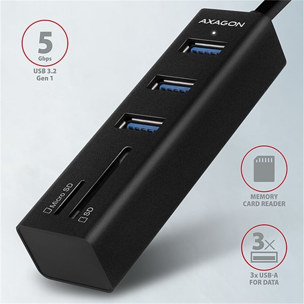 AXAGON-HMACR3A-USB-3-2-Gen-1-hub-porty-3x-USBA-ctecka-karet-SD-microSD-kovovy-kabel-USBA-20