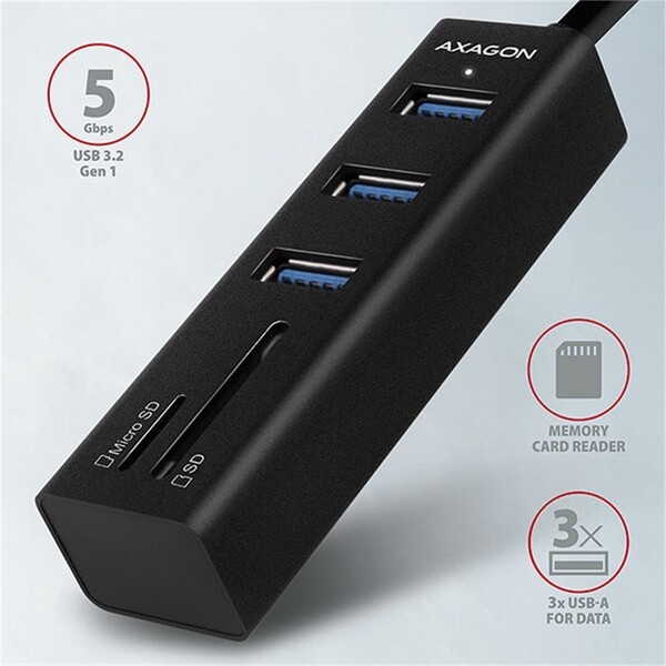 AXAGON-HMACR3A-USB-3-2-Gen-1-hub-porty-3x-USBA-ctecka-karet-SD-microSD-kovovy-kabel-USBA-20