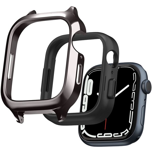 Spigen-Metal-Fit-Pro-reminek-s-pouzdrem-Apple-Watch-9-8-7-45mm-grafitovy