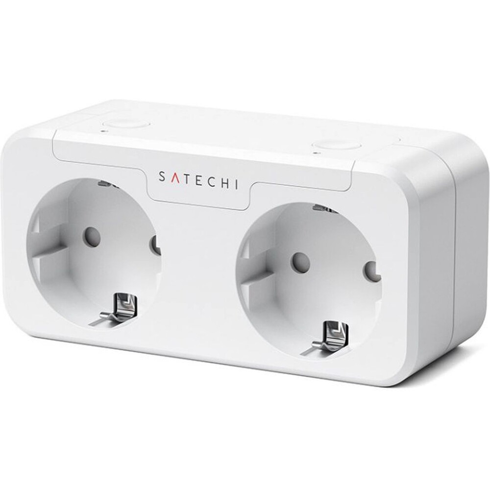 Satechi-Apple-Homekit-chytra-zasuvka-se-dvema-vstupy-bila