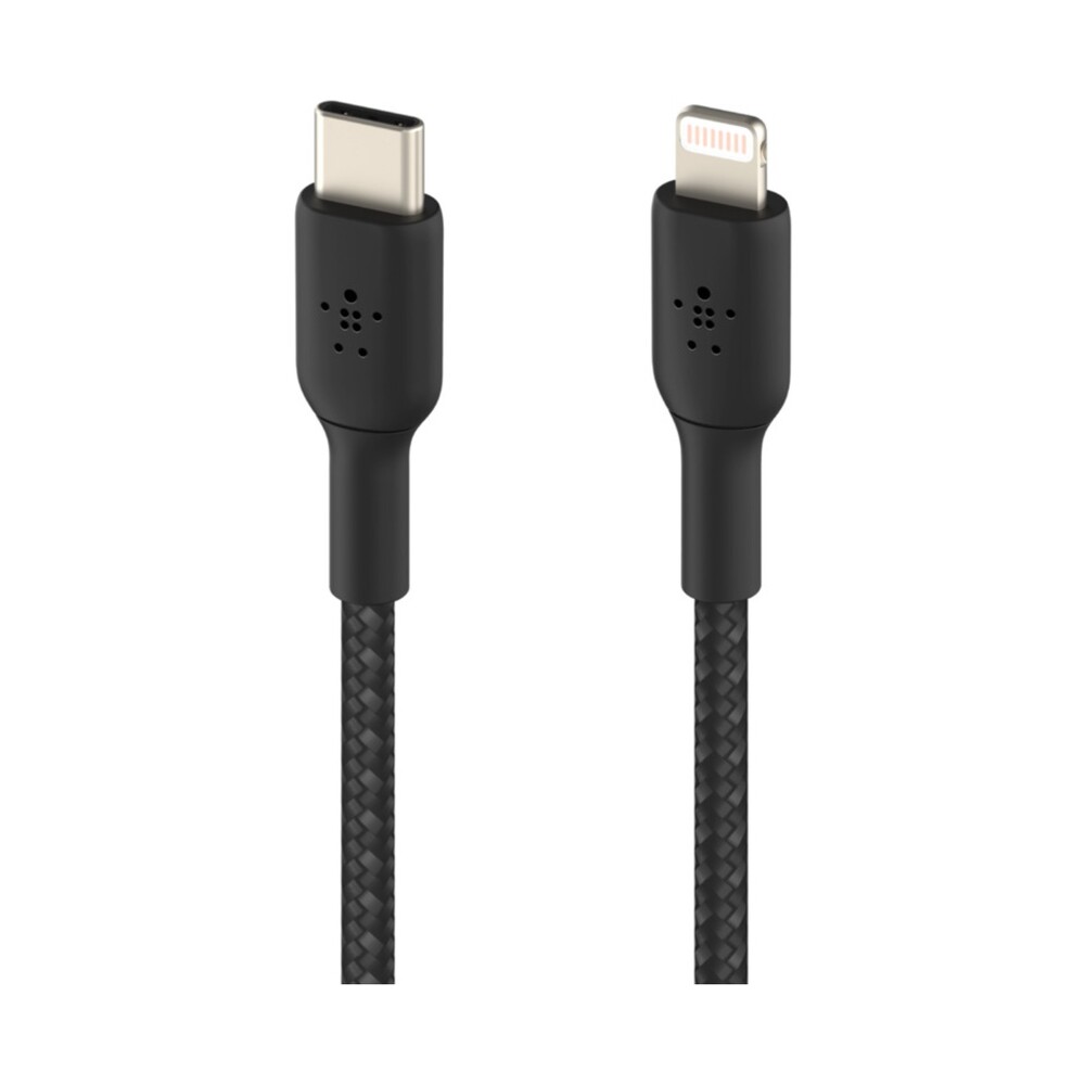 Belkin-BOOST-Charge-Braided-USB-C-Lightning-napajeci-kabel-2m-cerny