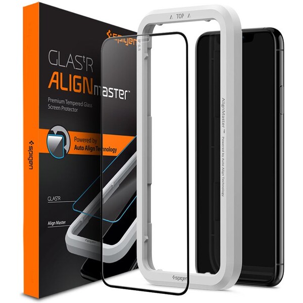 Spigen-3D-tvrzene-sklo-Align-FC-Apple-iPhone-11-Pro-Max-XS-Max-cerne