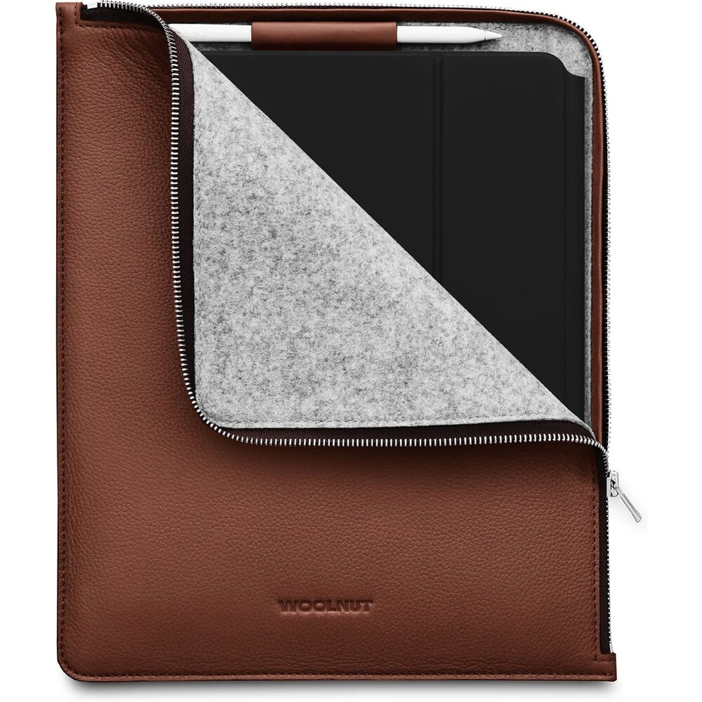 Woolnut-Leather-Folio-kozene-pouzdro-iPad-Pro-12-9-iPad-Pro-13-iPad-Air-13-hnede
