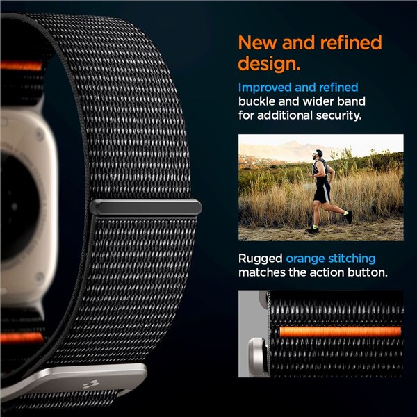 Spigen-DuraPro-Flex-Ultra-reminek-Apple-Watch-49-46-45-44-42mm-cerny