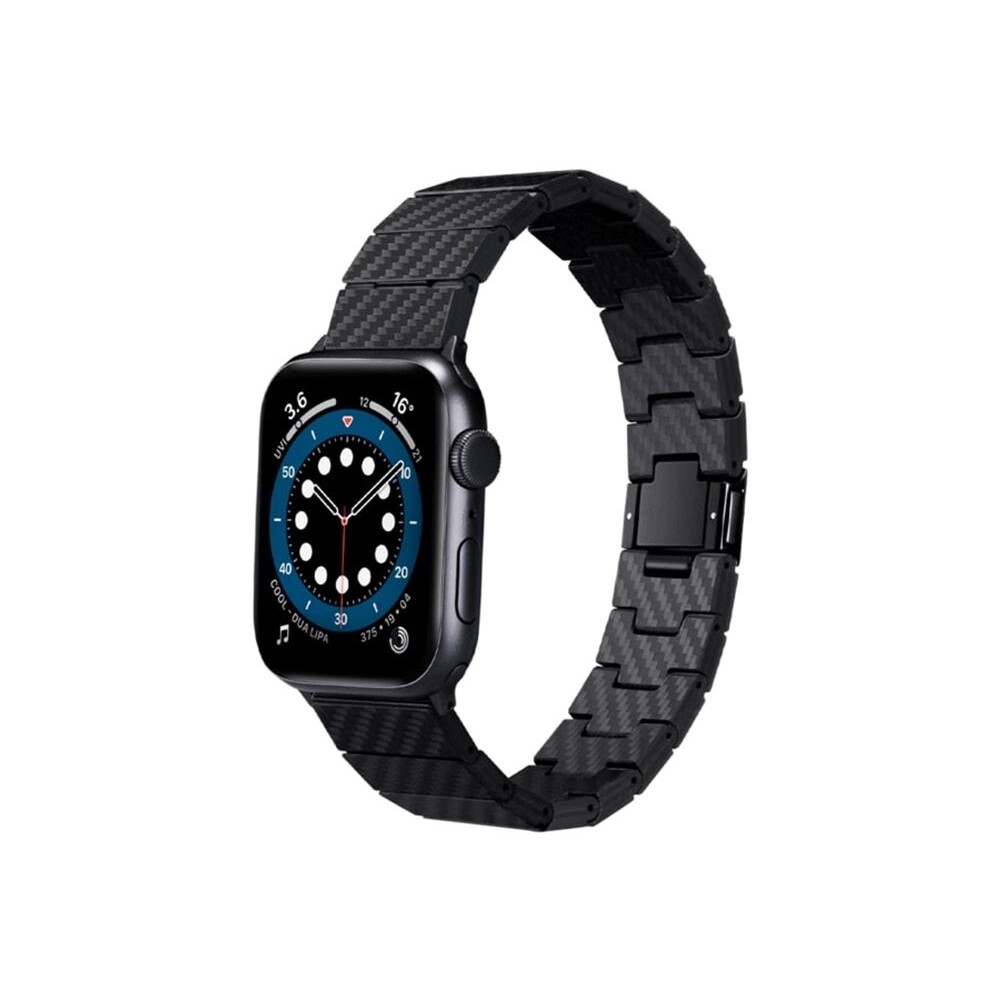 Pitaka-Carbon-Fiber-reminek-Apple-Watch-49-45-44-42-mm-cerny