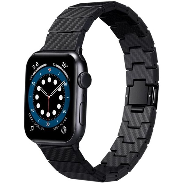 Pitaka-Carbon-Fiber-reminek-Apple-Watch-49-45-44-42-mm-cerny