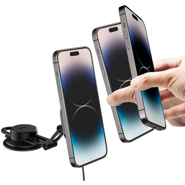 Spigen-OneTap-3-Pro-Wireless-Car-Charger-Mount-ITS35W-3-MagSafe-drzak-s-nabijenim-cerny